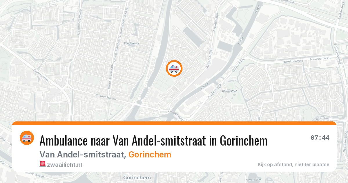 Ambulance naar Van Andel-smitstraat in Gorinchem — 2 aug 2026