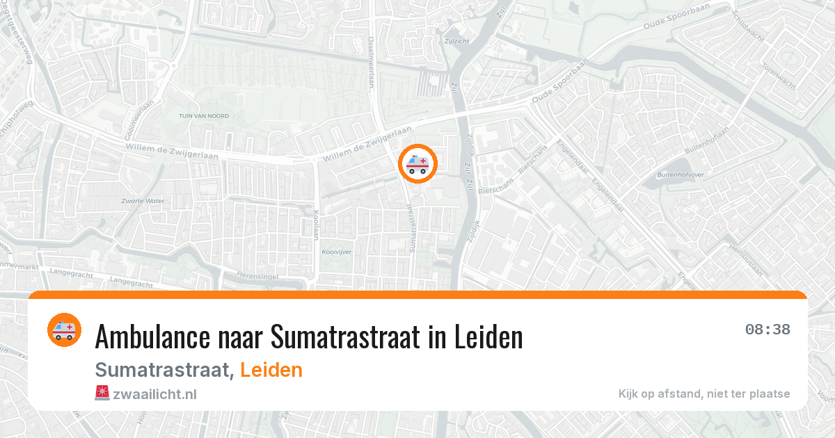 Ambulance naar Sumatrastraat in Leiden — 28 jun 2026