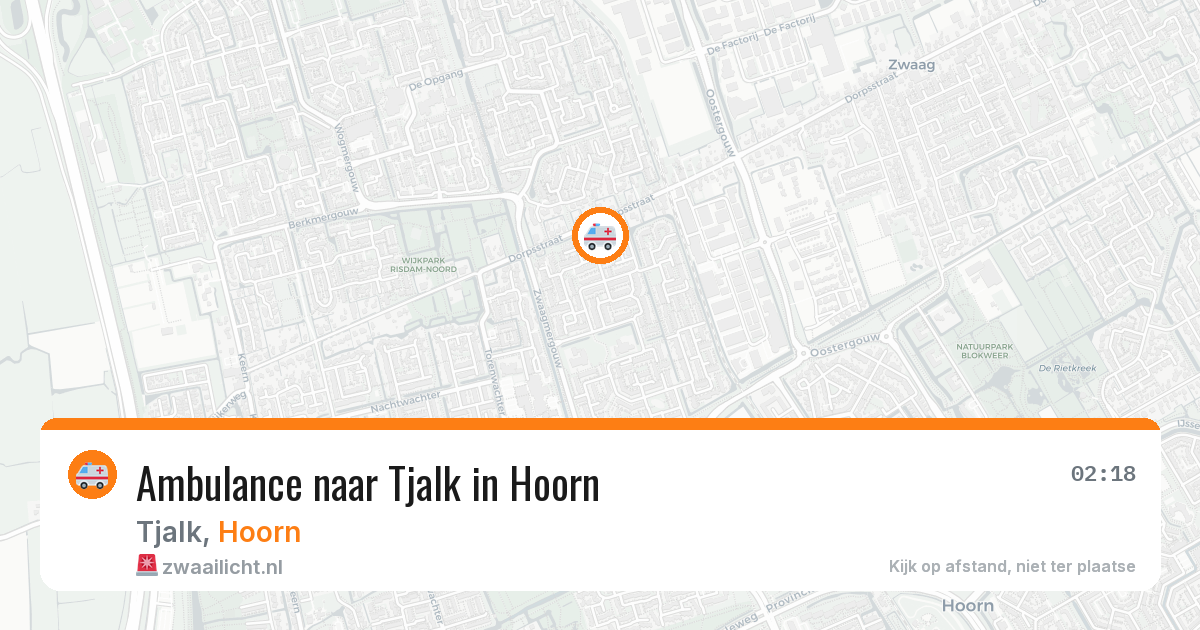Ambulance naar Tjalk in Hoorn — 5 mei 2026