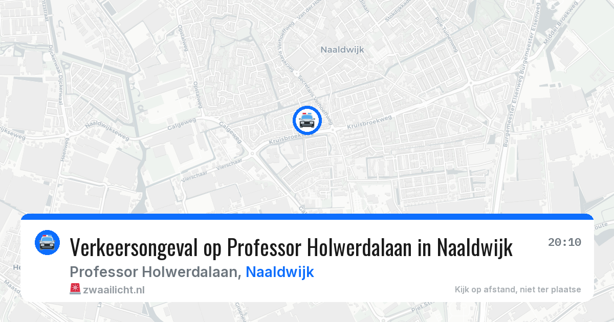 Verkeersongeval op Professor Holwerdalaan in Naaldwijk — 5 jul 2026
