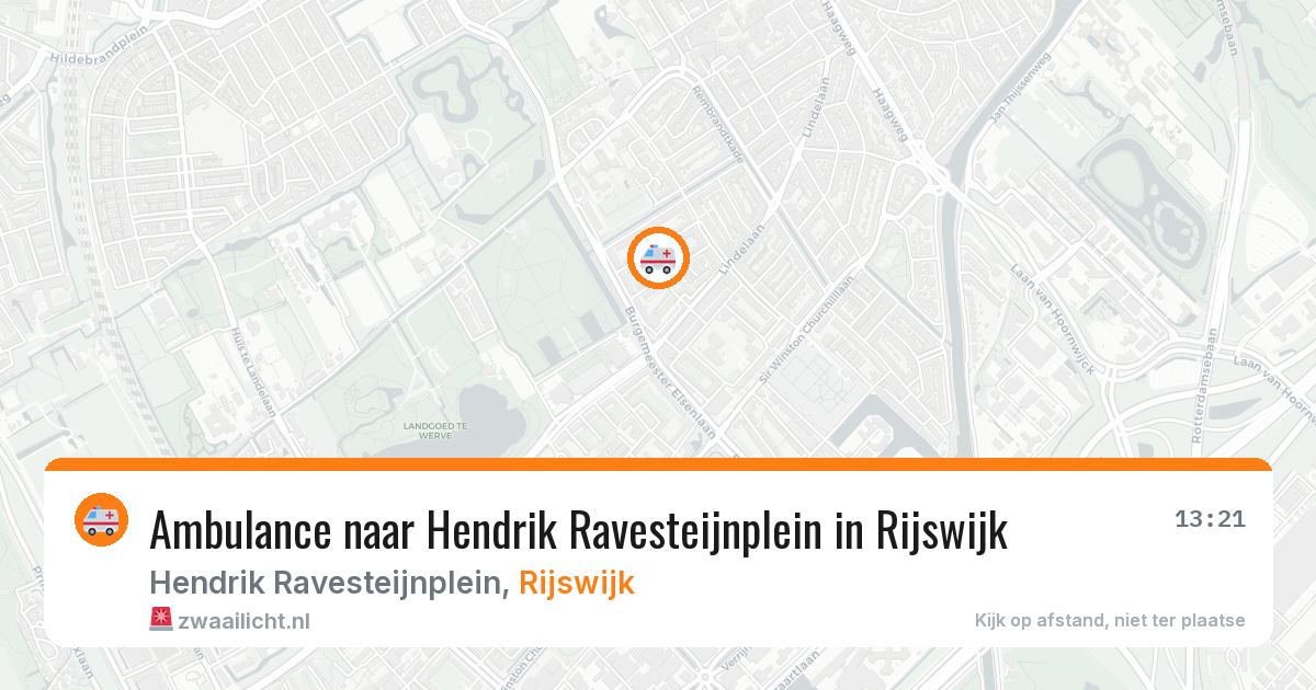 Ambulance naar Hendrik Ravesteijnplein in Rijswijk — 10 aug 2026