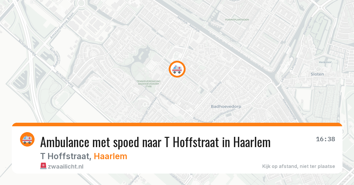 Ambulance met spoed naar T Hoffstraat in Haarlem — 2 feb 2026