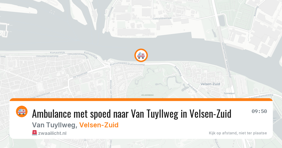 Ambulance met spoed naar Van Tuyllweg in Velsen-Zuid — 31 mei 2026