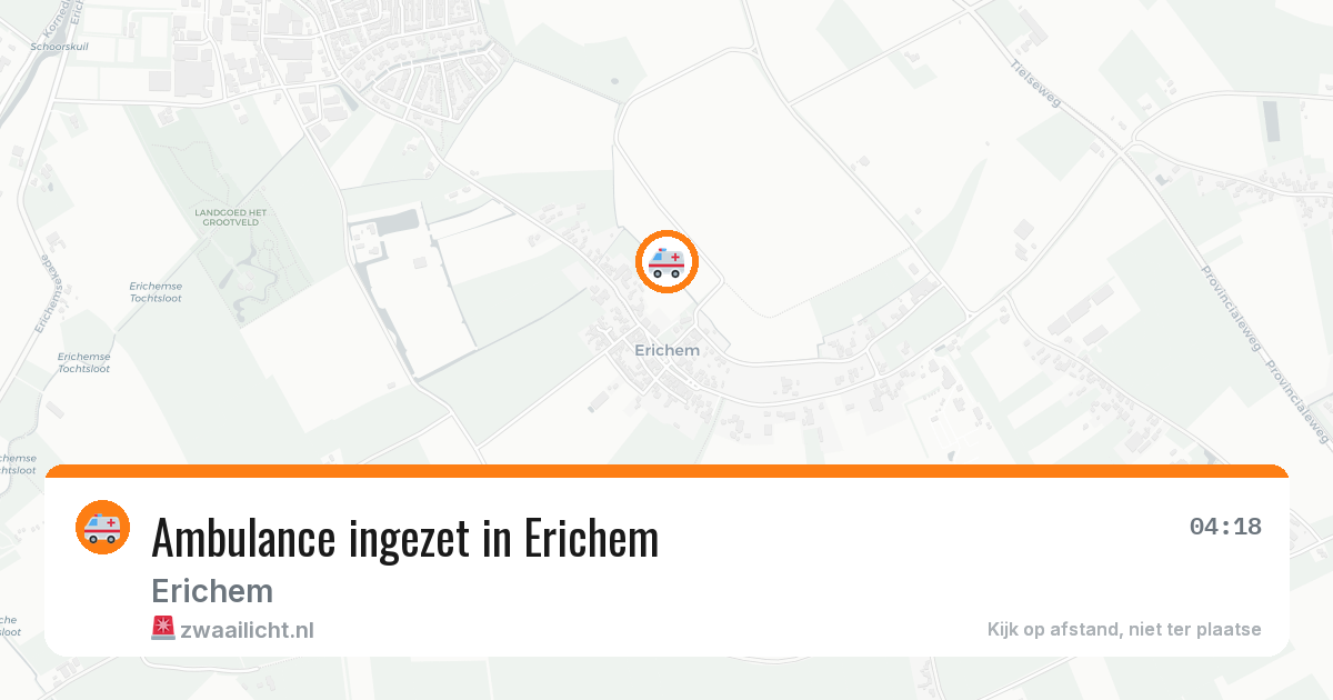 Ambulance ingezet in Erichem — 27 mei 2026