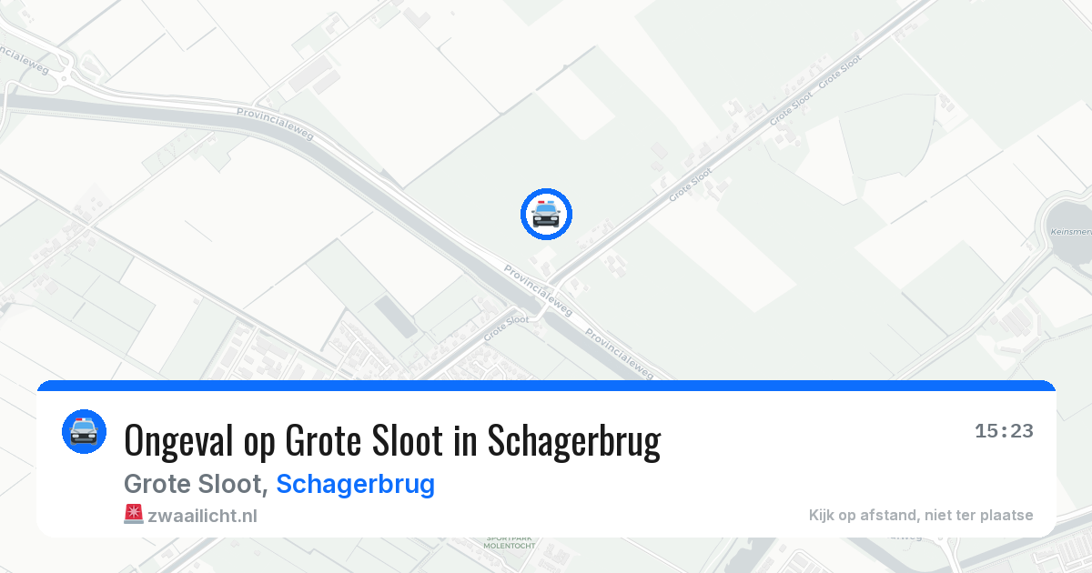 Ongeval op Grote Sloot in Schagerbrug — 18 mei 2026