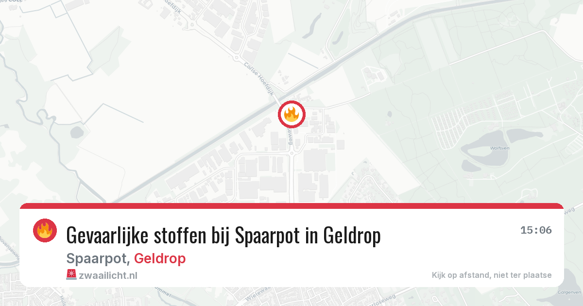 Gevaarlijke stoffen bij Spaarpot in Geldrop — 28 jun 2026