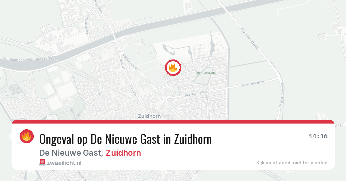 Ongeval op De Nieuwe Gast in Zuidhorn — 10 jun 2026