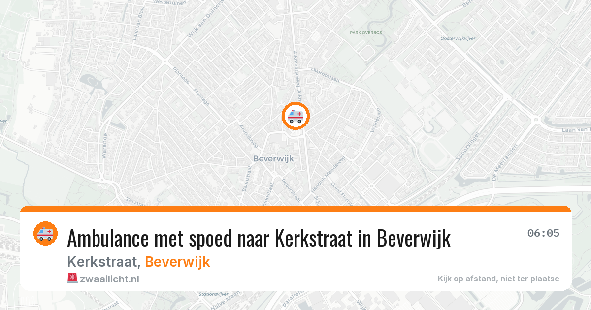 Ambulance met spoed naar Kerkstraat in Beverwijk — 31 jul 2026