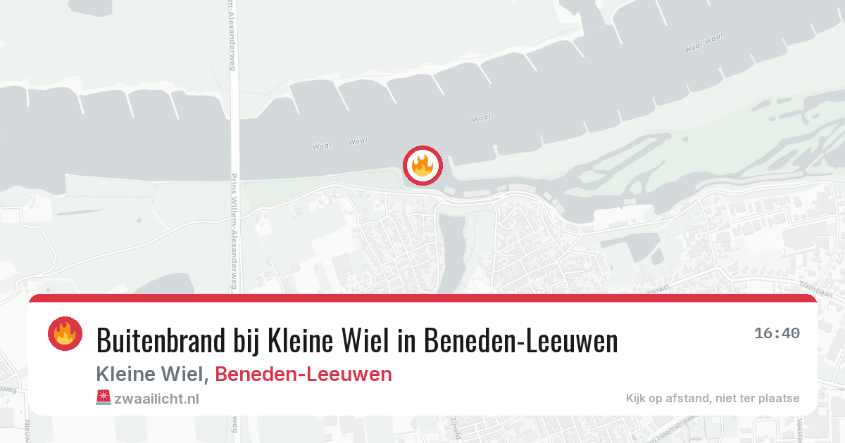 Buitenbrand bij Kleine Wiel in Beneden-Leeuwen — 11 jun 2026
