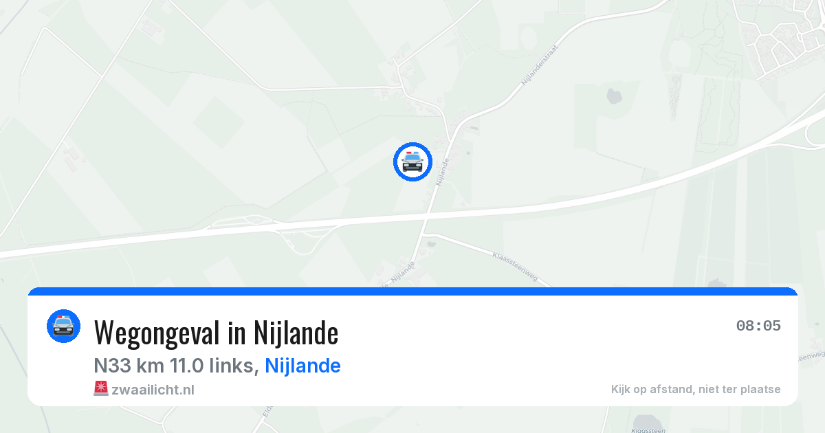 Wegongeval in Nijlande — 19 mrt 2026