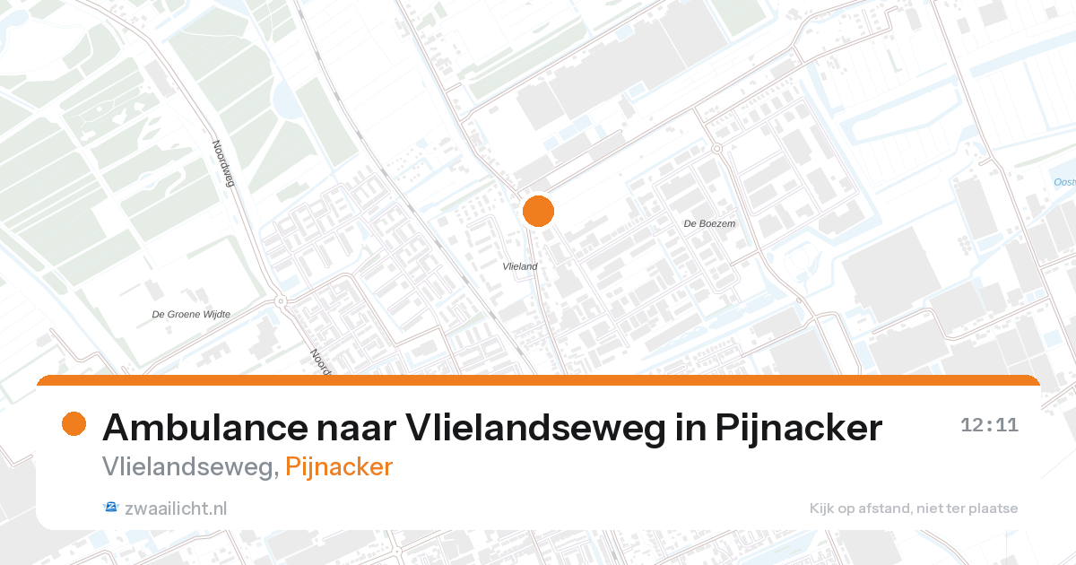 Ambulance naar Vlielandseweg in Pijnacker — 1 mrt 2026
