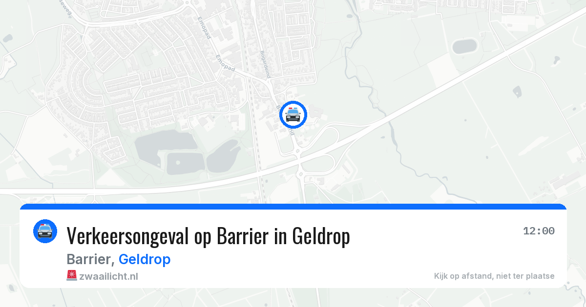Verkeersongeval op Barrier in Geldrop — 4 apr 2026