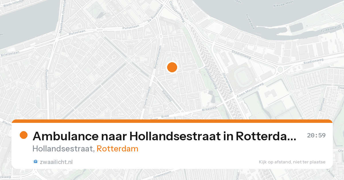 Ambulance naar Hollandsestraat in Rotterdam — 29 mei 2026
