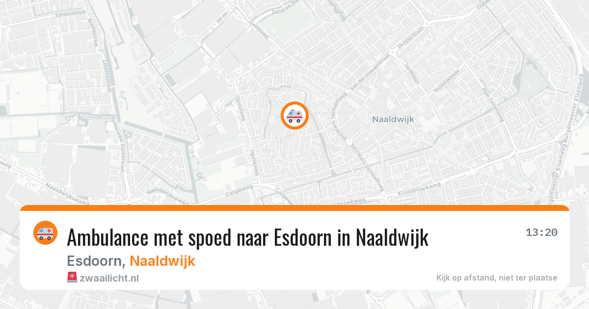 Ambulance met spoed naar Esdoorn in Naaldwijk — 31 jul 2026