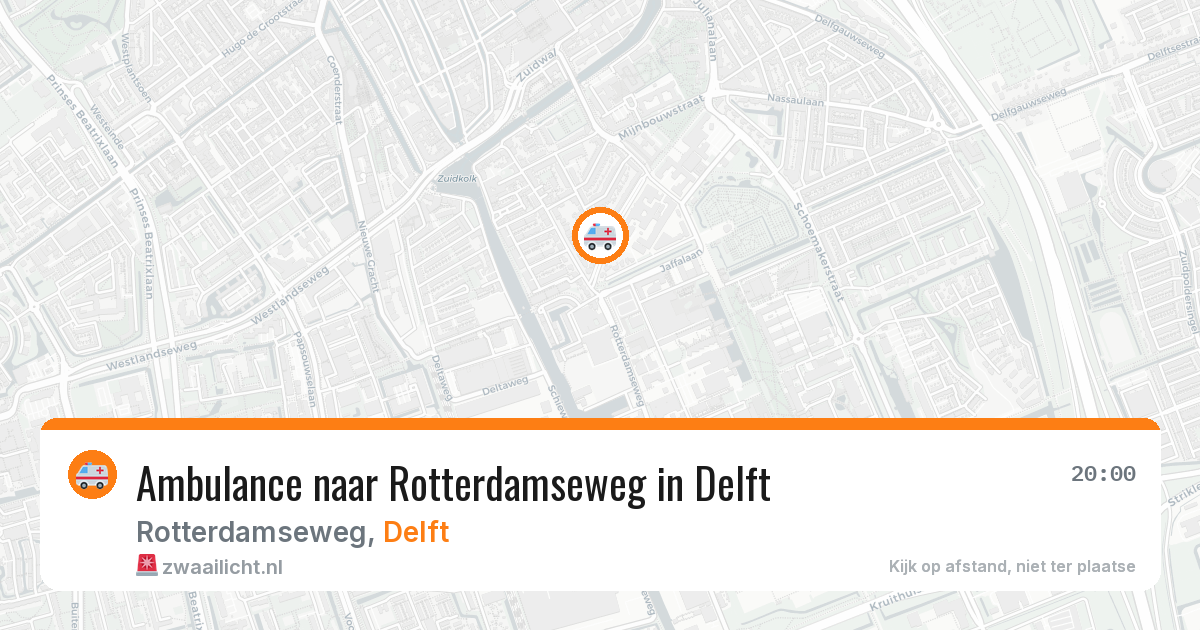 Ambulance naar Rotterdamseweg in Delft — 11 jul 2026