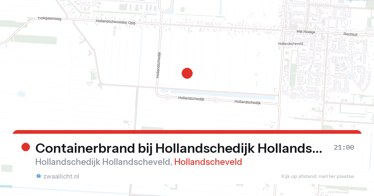 Containerbrand bij Hollandschedijk Hollandscheveld in Hollandscheveld — 22 aug 2026