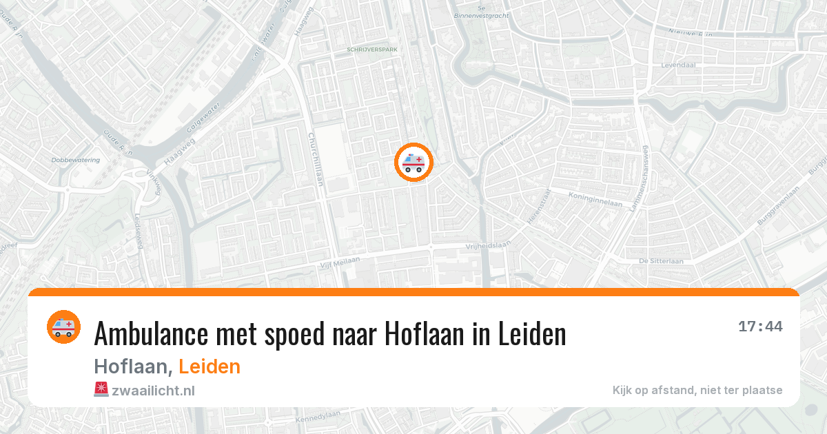 Ambulance met spoed naar Hoflaan in Leiden — 24 mei 2026