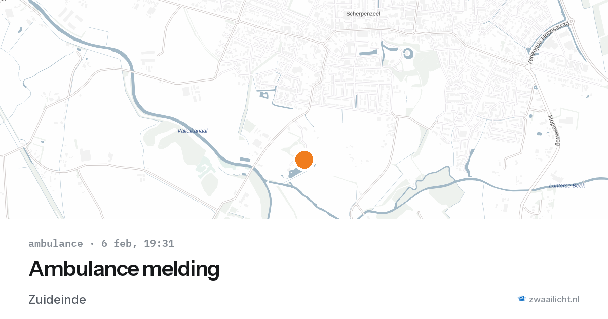 Ambulance melding — 6 feb 2026