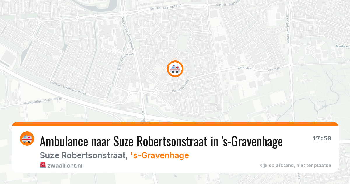 Ambulance naar Suze Robertsonstraat in 's-Gravenhage — 24 mrt 2026