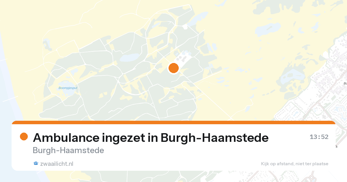 Ambulance ingezet in Burgh-Haamstede — 26 aug 2026