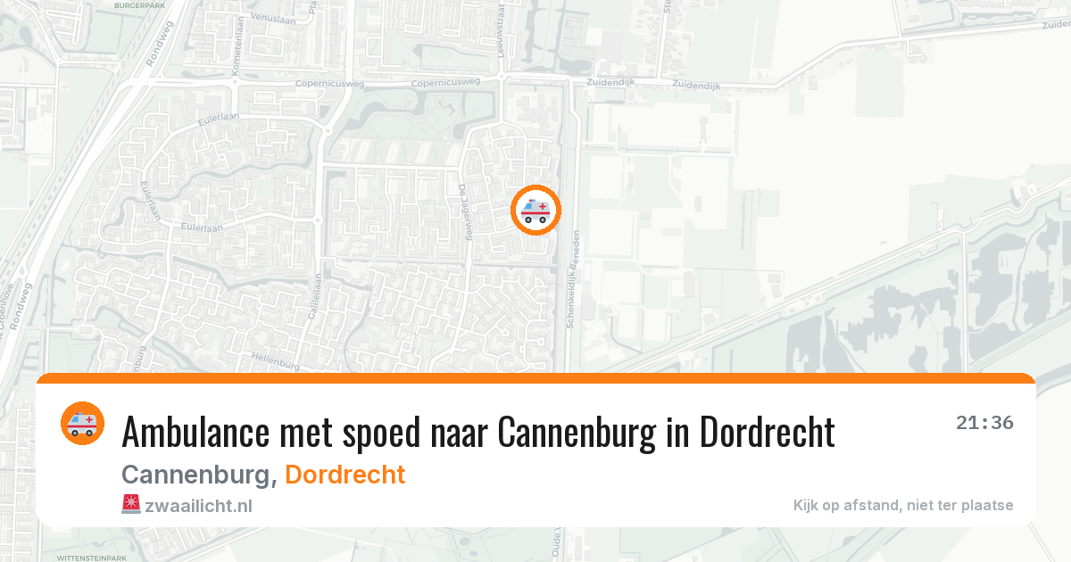 Ambulance met spoed naar Cannenburg in Dordrecht — 28 jan 2026