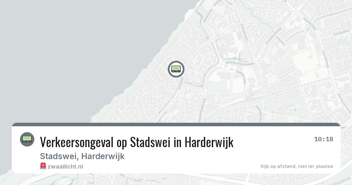Verkeersongeval op Stadswei in Harderwijk — 25 jun 2026