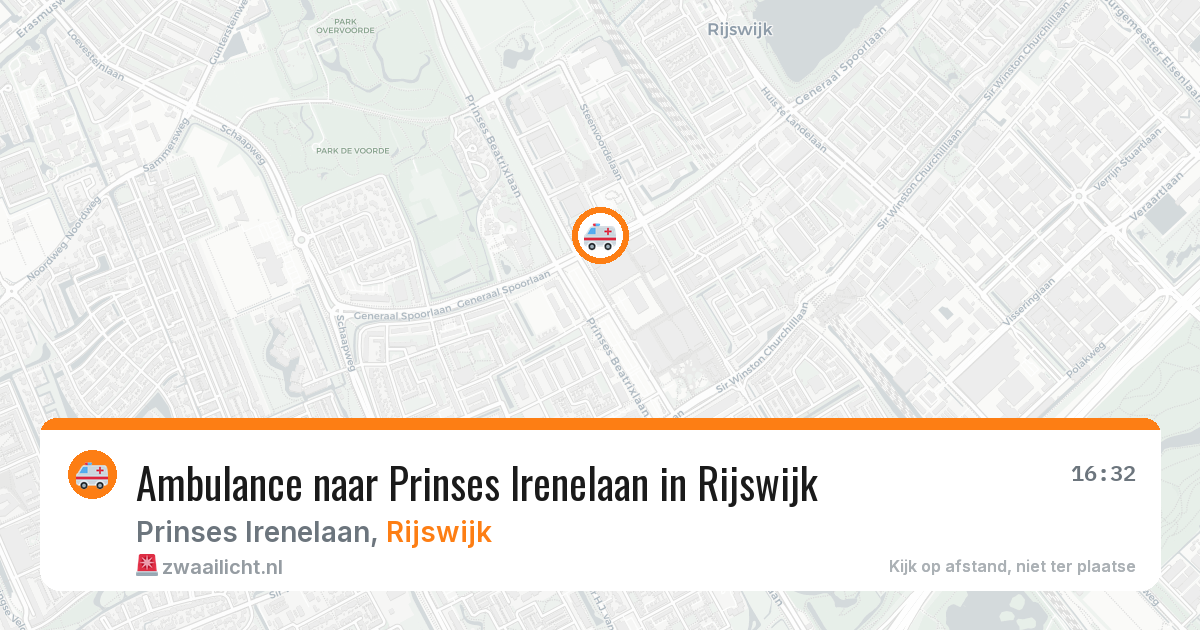 Ambulance naar Prinses Irenelaan in Rijswijk — 29 jun 2026