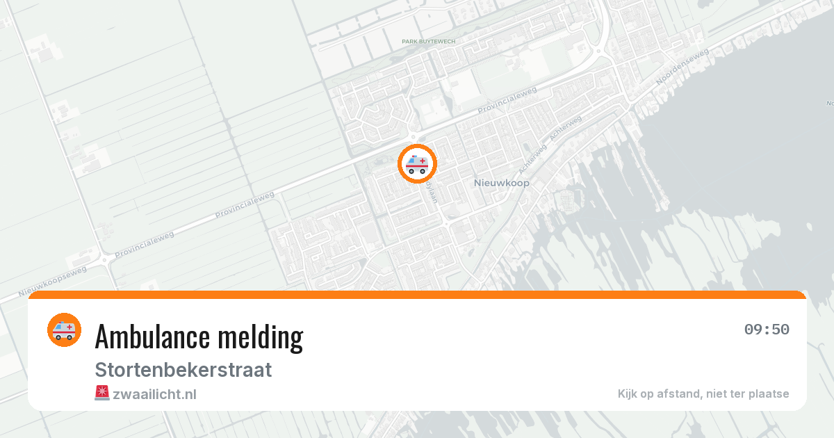 Ambulance melding — 24 jan 2026