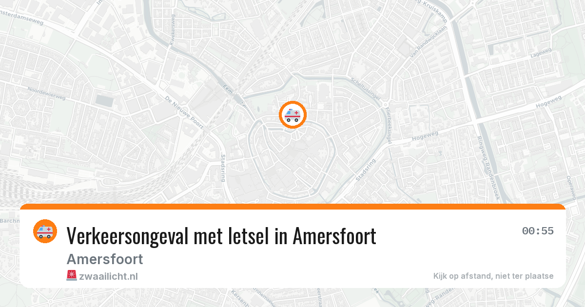 Verkeersongeval met letsel in Amersfoort — 20 mrt 2026