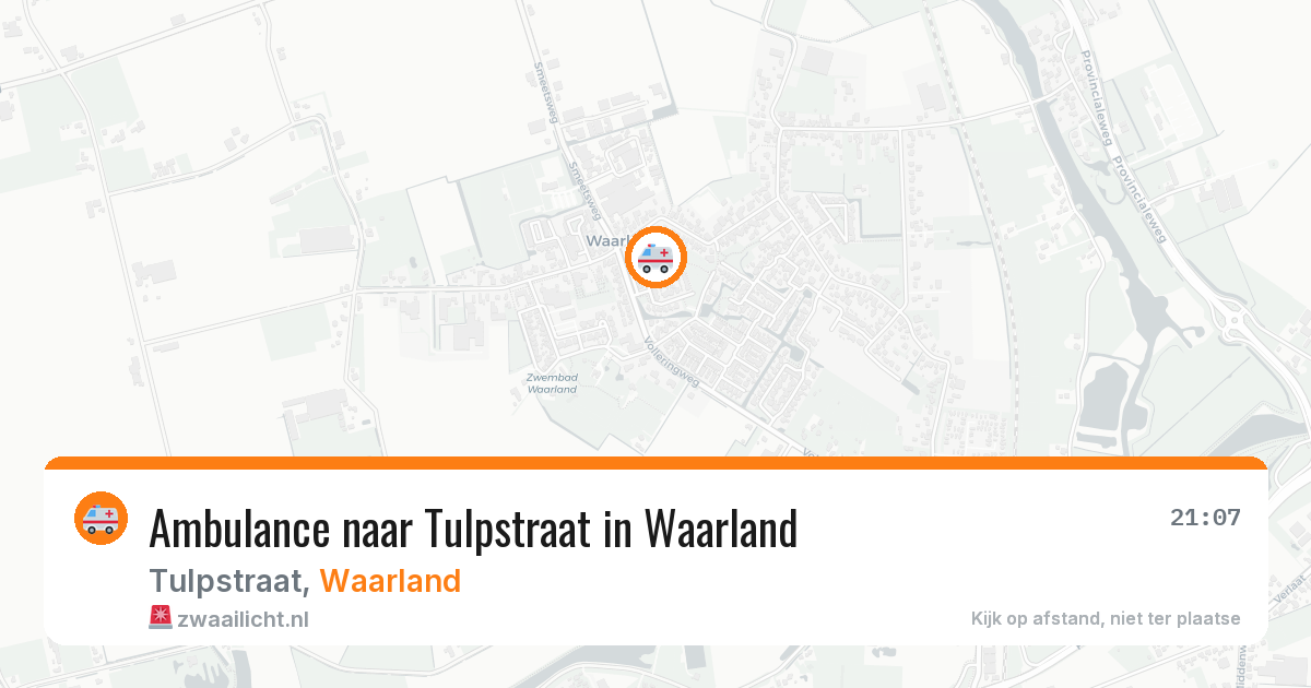 Ambulance naar Tulpstraat in Waarland — 6 jun 2026