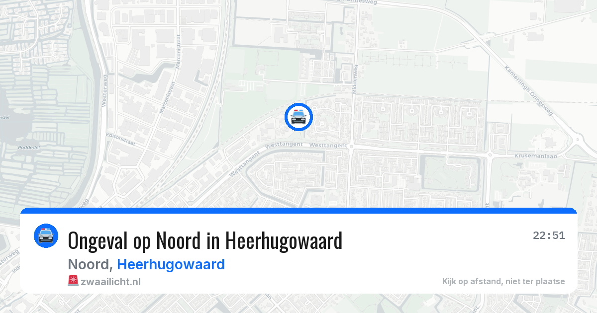 Ongeval op Noord in Heerhugowaard — 11 aug 2026