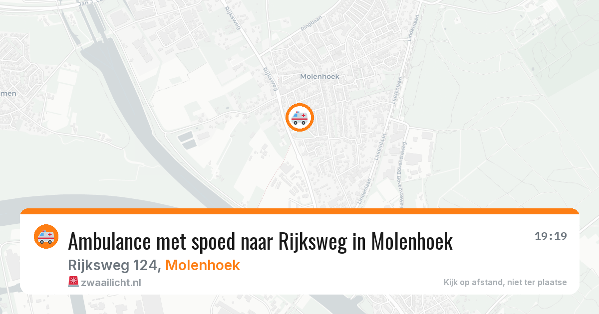 Ambulance met spoed naar Rijksweg in Molenhoek — 30 mei 2026