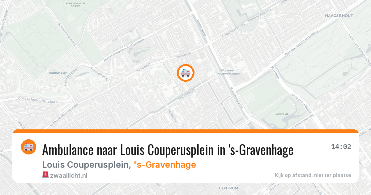 Ambulance naar Louis Couperusplein in 's-Gravenhage — 4 mrt 2026
