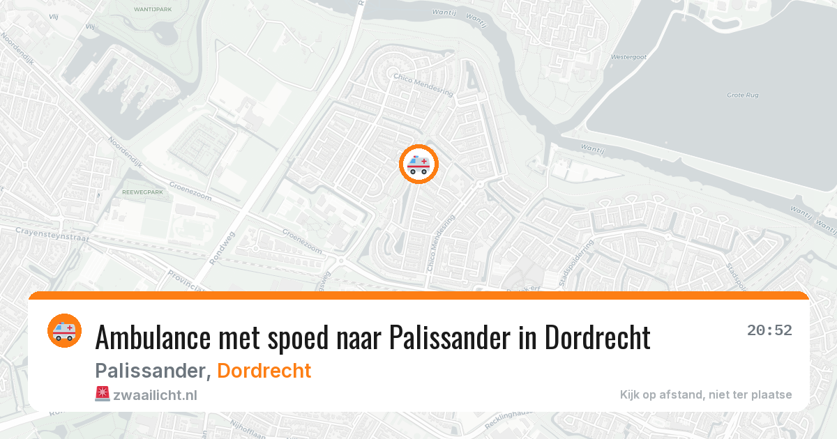 Ambulance met spoed naar Palissander in Dordrecht — 17 jun 2026