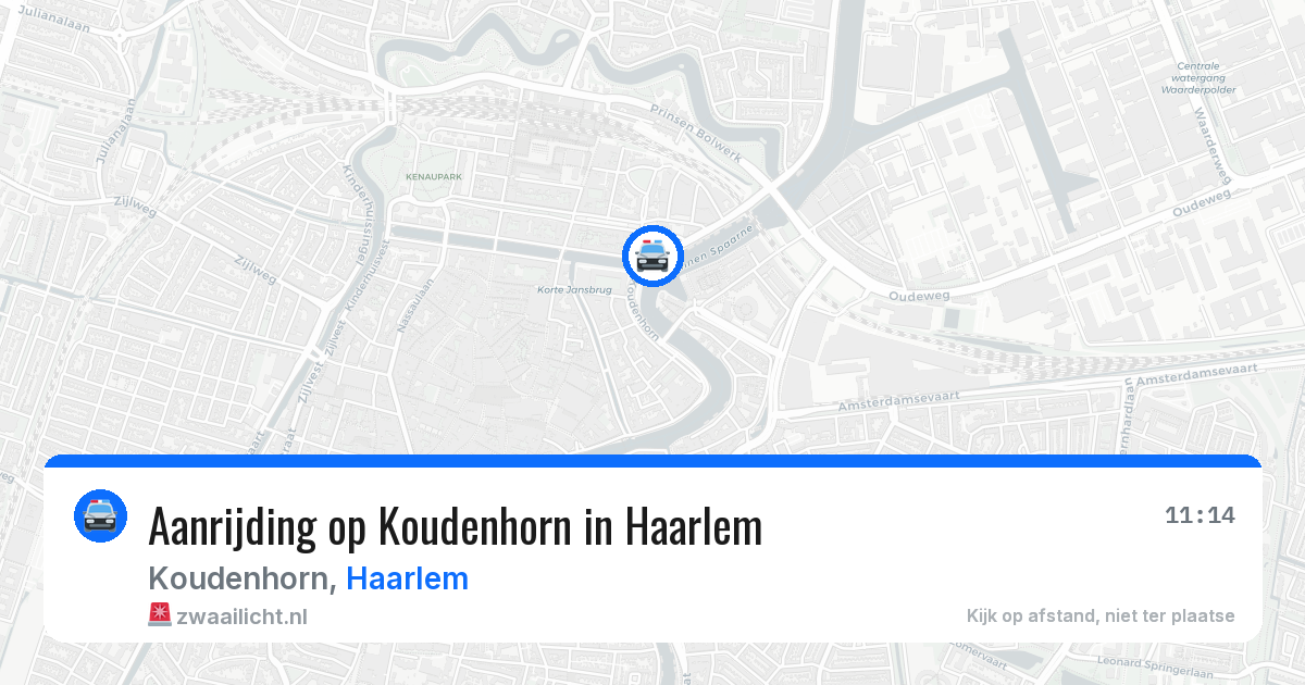 Aanrijding op Koudenhorn in Haarlem — 8 jun 2026