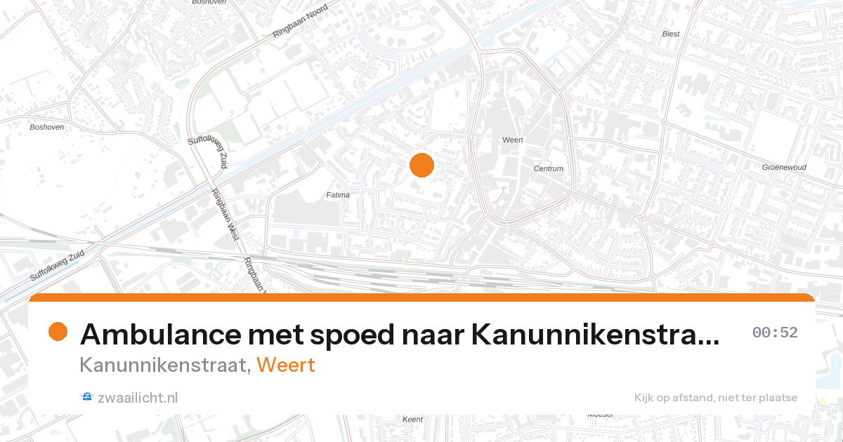 Ambulance met spoed naar Kanunnikenstraat in Weert — 31 jan 2026
