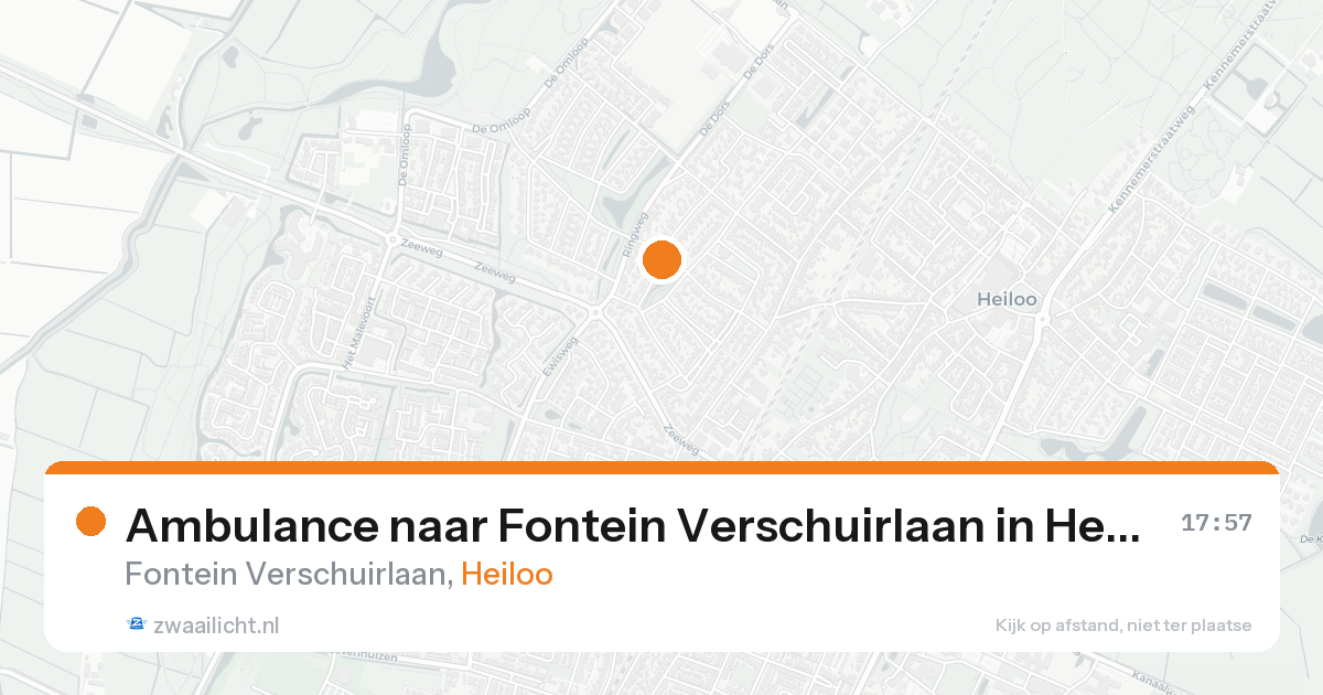 Ambulance naar Fontein Verschuirlaan in Heiloo — 15 aug 2026