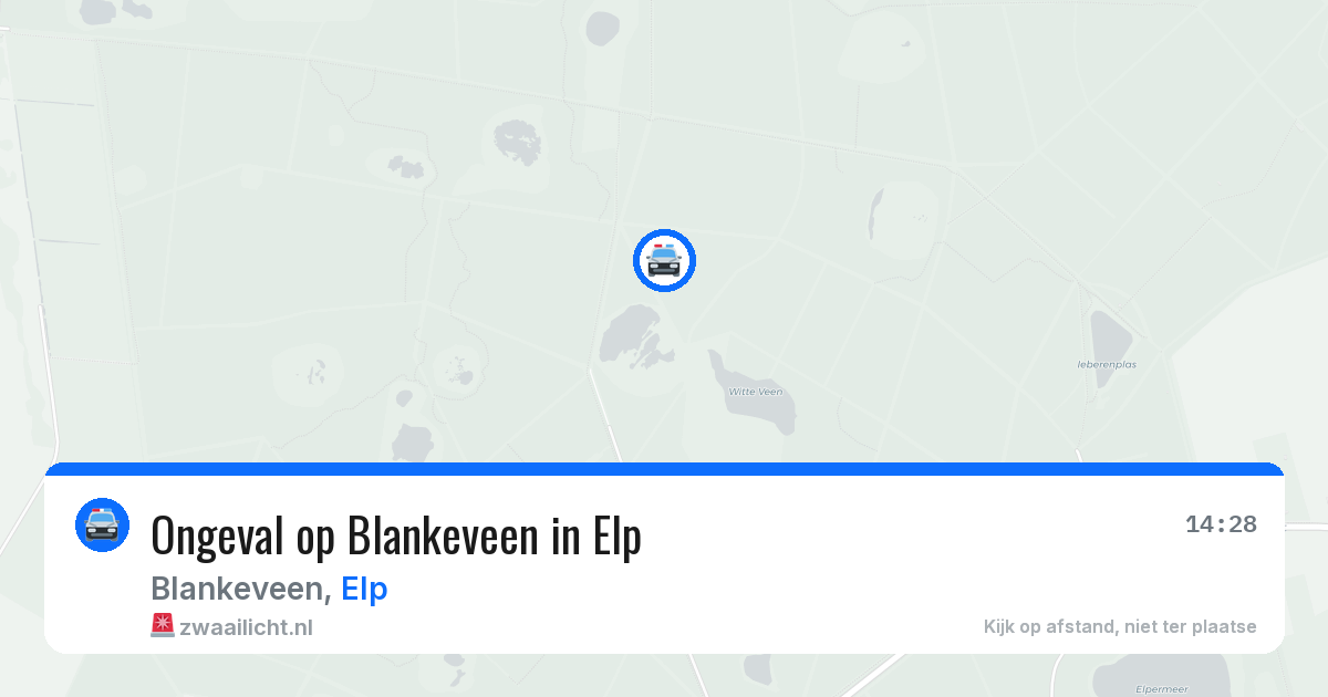 Ongeval op Blankeveen in Elp — 26 apr 2026