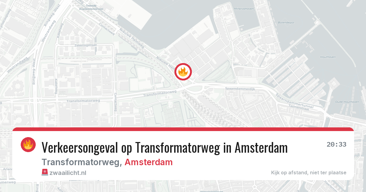 Verkeersongeval op Transformatorweg in Amsterdam — 5 jul 2026