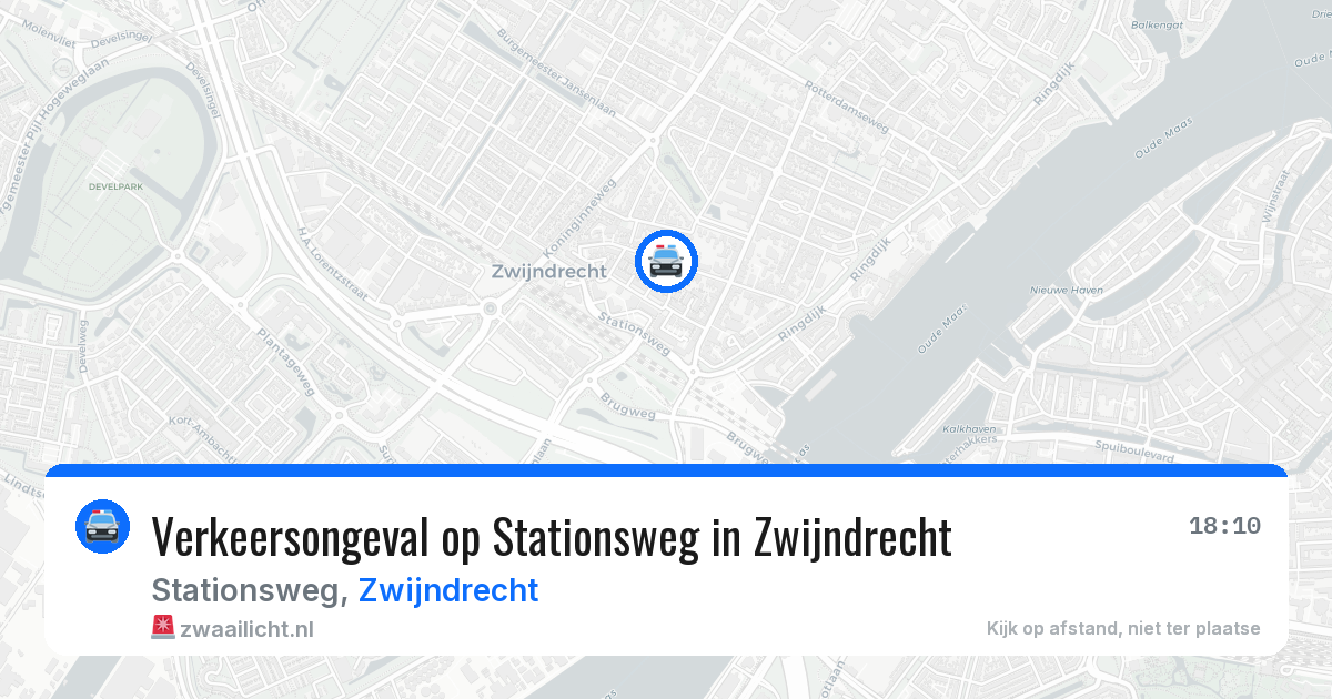 Verkeersongeval op Stationsweg in Zwijndrecht — 27 mei 2026