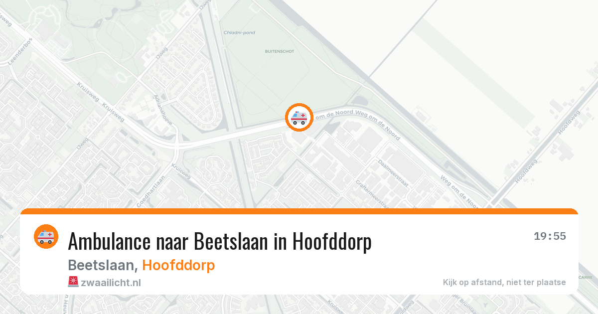 Ambulance naar Beetslaan in Hoofddorp — 18 mrt 2026