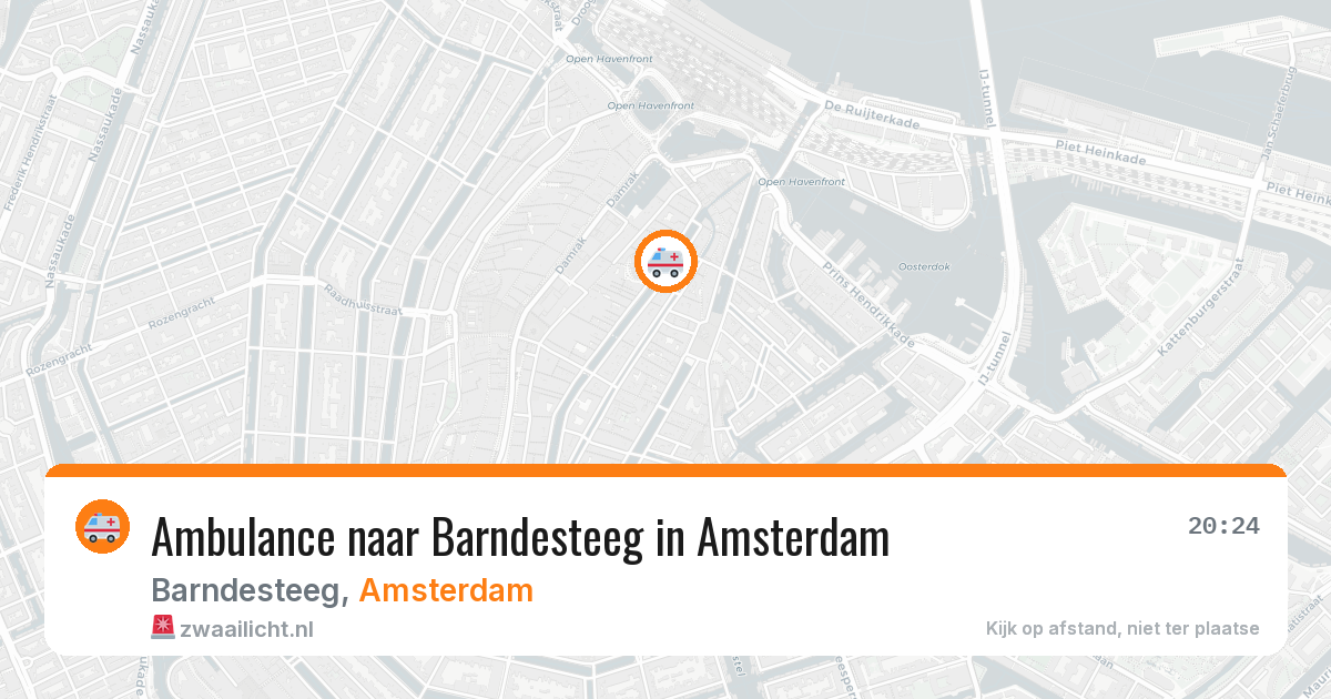 Ambulance naar Barndesteeg in Amsterdam — 28 mei 2026