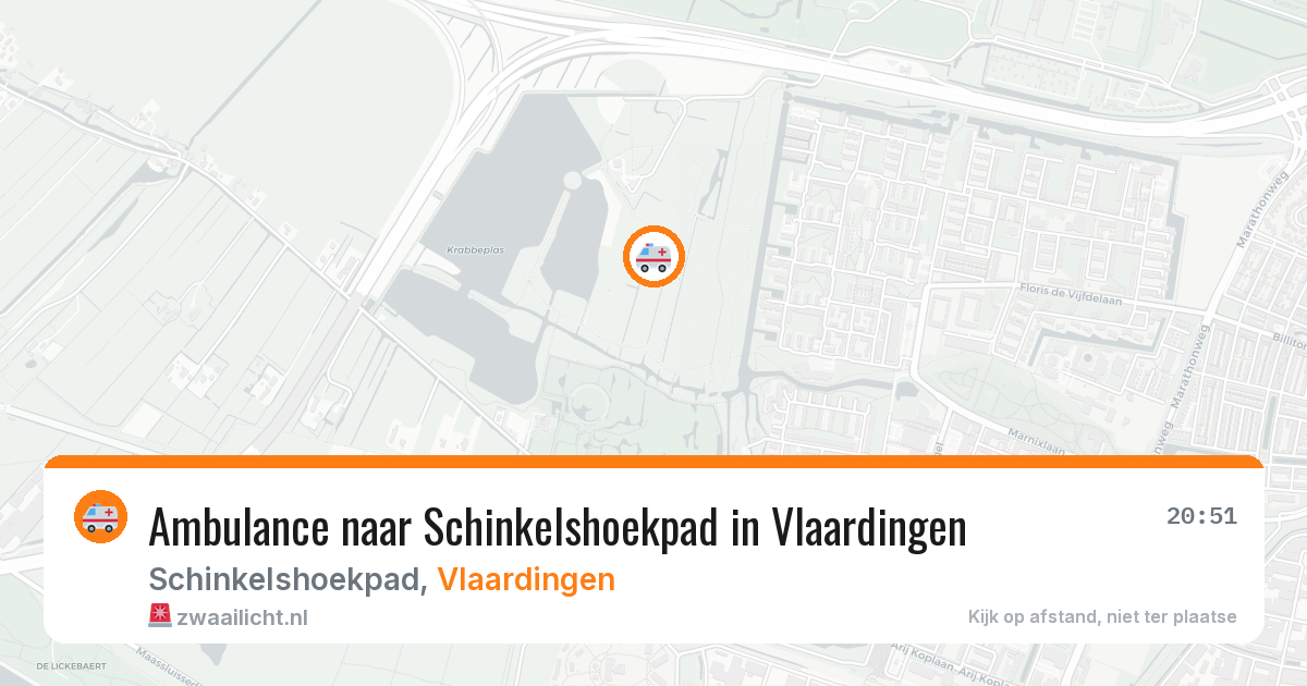 Ambulance naar Schinkelshoekpad in Vlaardingen — 24 jun 2026