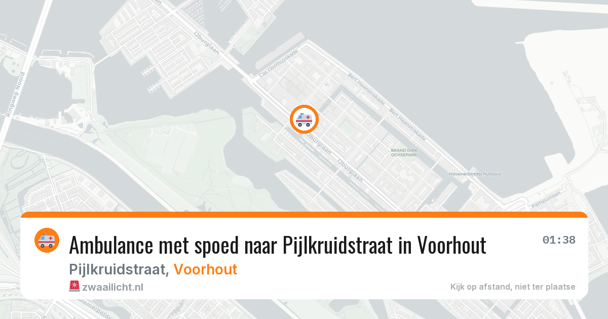 Ambulance met spoed naar Pijlkruidstraat in Voorhout — 17 jan 2026