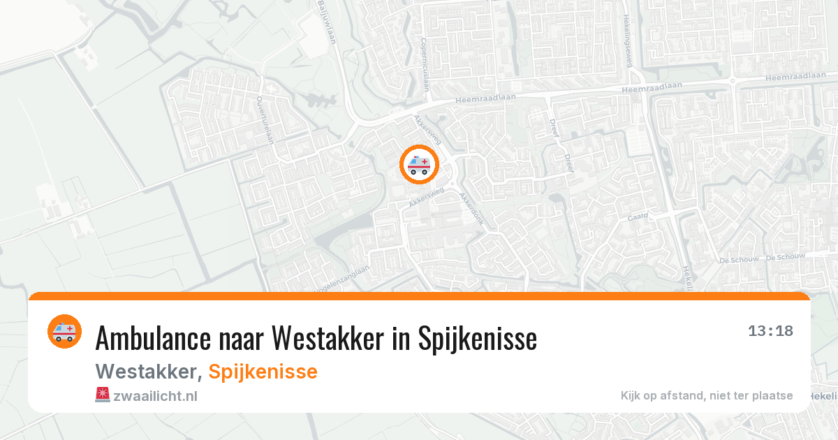 Ambulance naar Westakker in Spijkenisse — 8 jun 2026