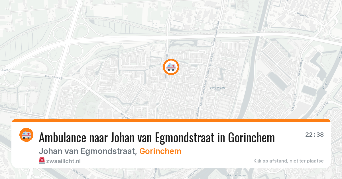 Ambulance naar Johan van Egmondstraat in Gorinchem — 15 mei 2026