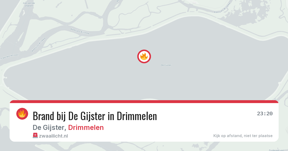 Brand bij De Gijster in Drimmelen — 1 aug 2026