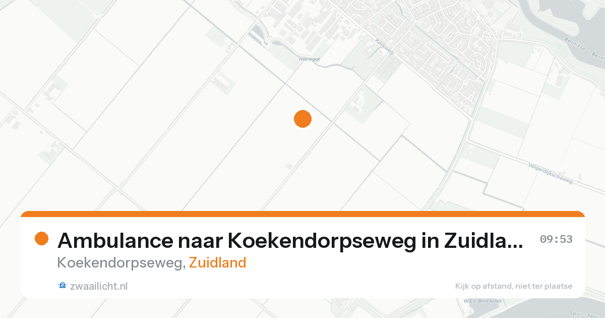 Ambulance naar Koekendorpseweg in Zuidland — 8 feb 2026