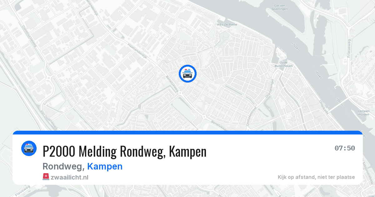 P2000 Melding Rondweg, Kampen — 25 jun 2026