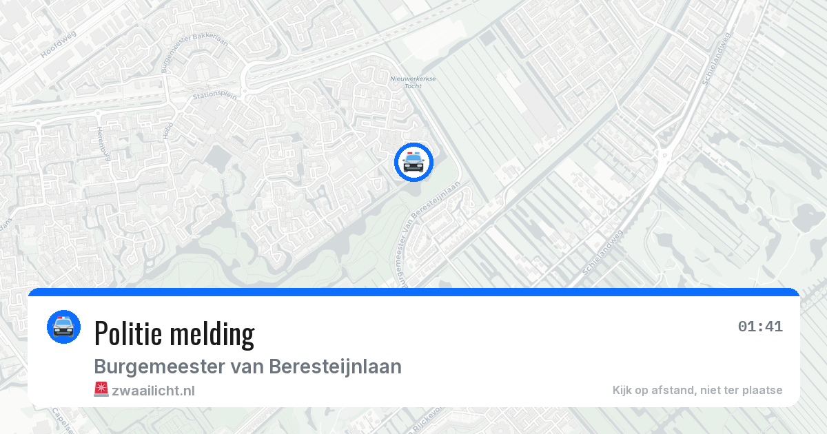 Politie melding — 25 mrt 2026